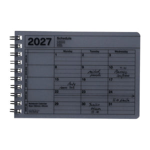 2027 Notebook Calendar XS