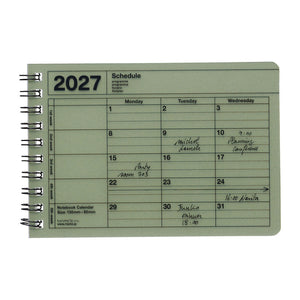2027 Notebook Calendar XS