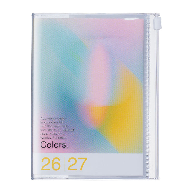 2027 Pocket Calendar Agenda A6 | Pink Gradient