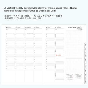 2027 Pocket Calendar Agenda A6 