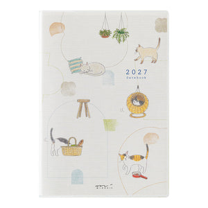 2027 Pocket Diary B6 Cat