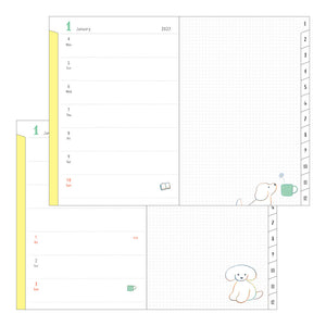 2027_Pocket_Diary_B6_Dog