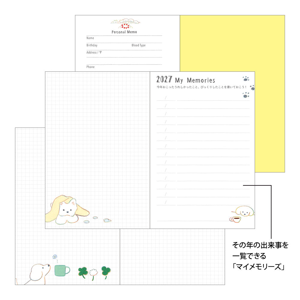 2027 Pocket Diary Mini Dog