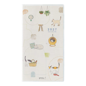 2027 Pocket Diary Slim Cat