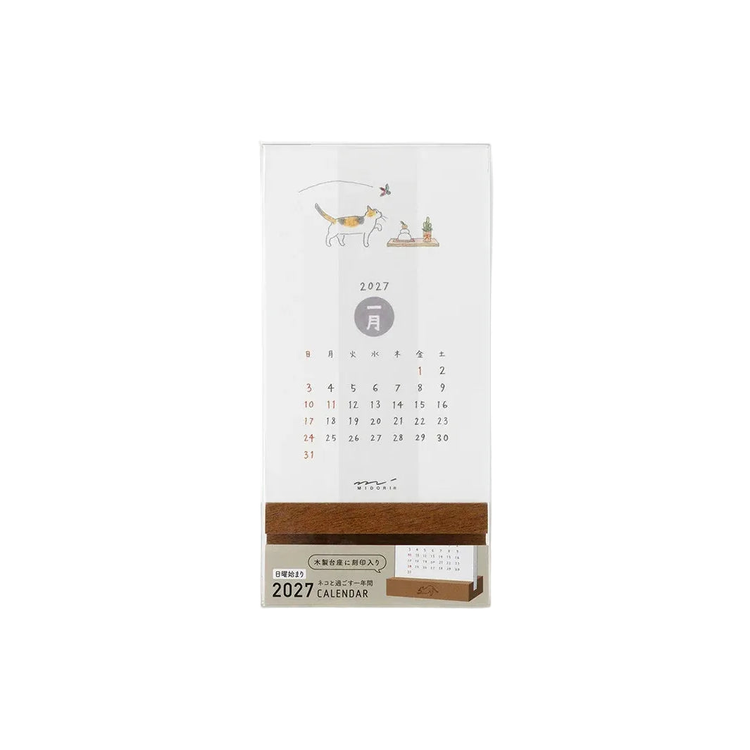 2027 Stand Calendar | Cat