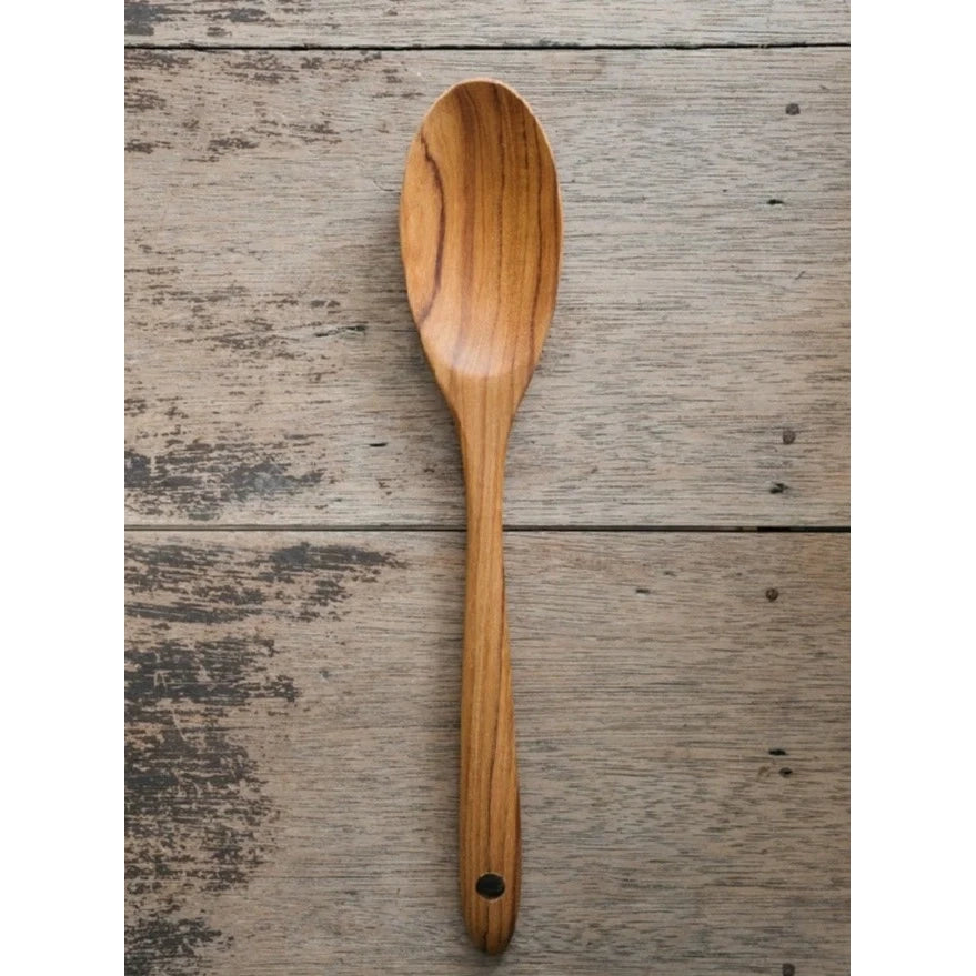 Teak Wood Oval Cooking Spoon