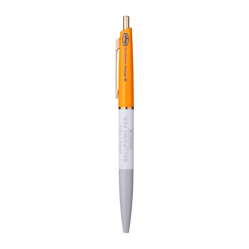 3-Section Ball Ink Pen| ANTERIQUE | Grey Orange