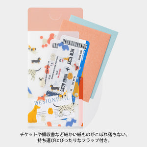 3 Pockets Clear Folder with Flap | A5 Slim | Dogs