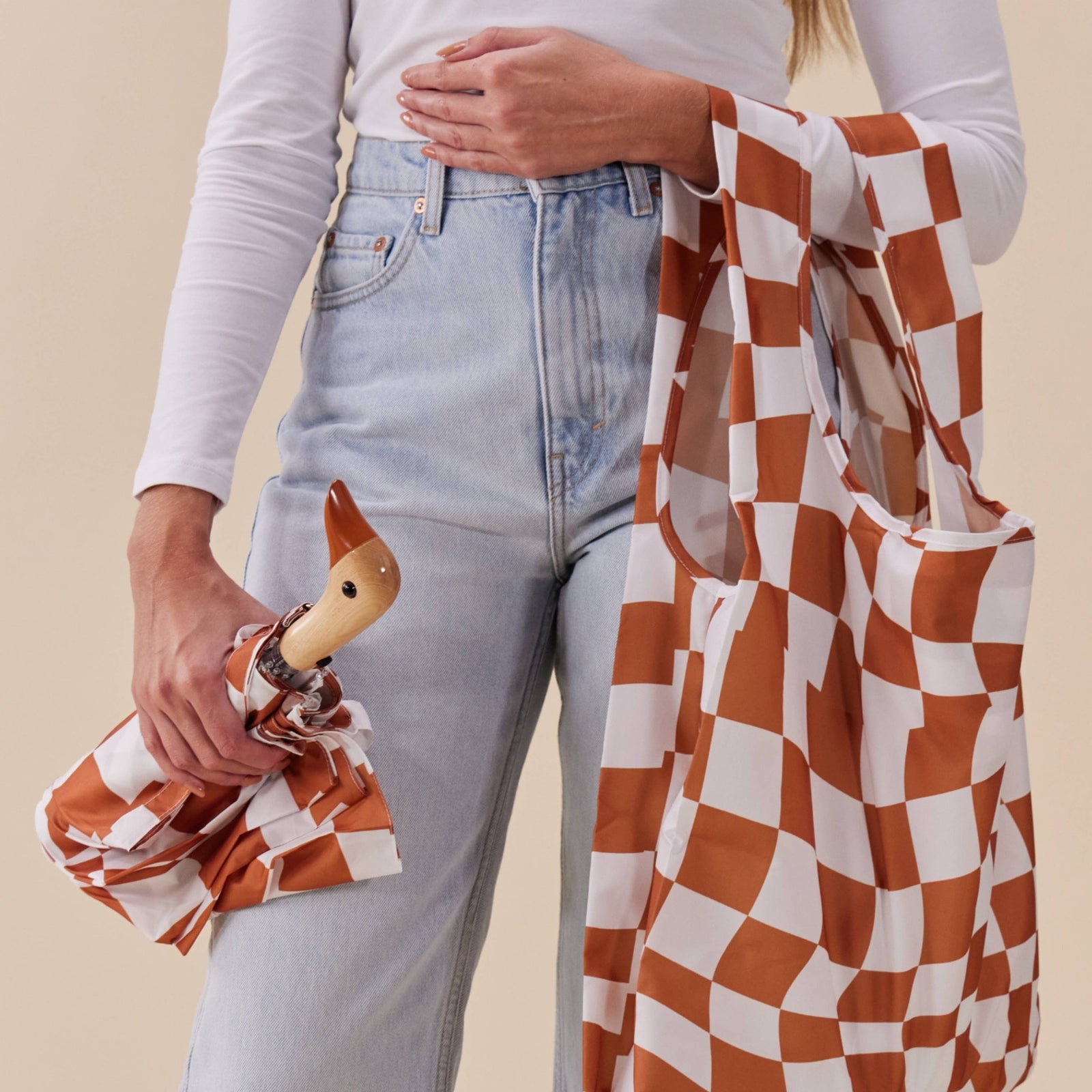 Sac fourre-tout réutilisable « Peanut Butter Checkers »