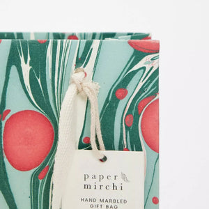 Hand Marbled Gift Bags Small | Christmas Splendour