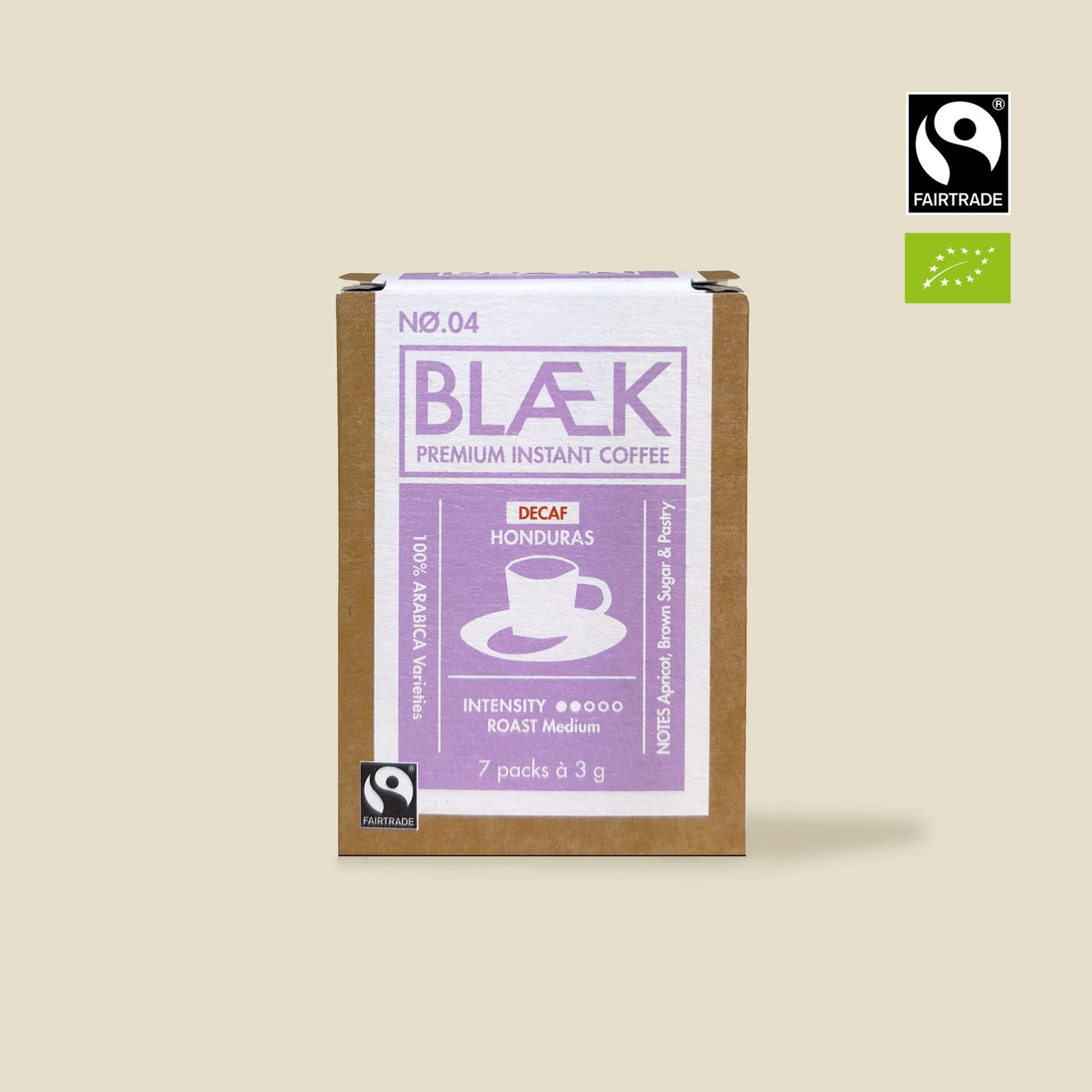 BLÆK Instant Coffee NØ.4 | Medium Roast (DECAF) | Organic Fairtrade