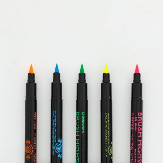 Ensemble de 5 couleurs de pinceaux Highwriter