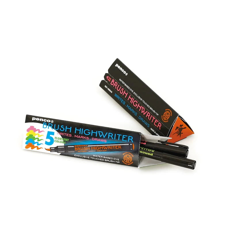 Ensemble de 5 couleurs de pinceaux Highwriter