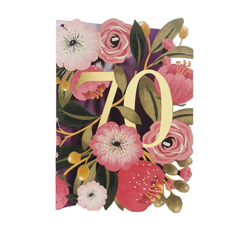 70th Birthday Day | Cutout Card