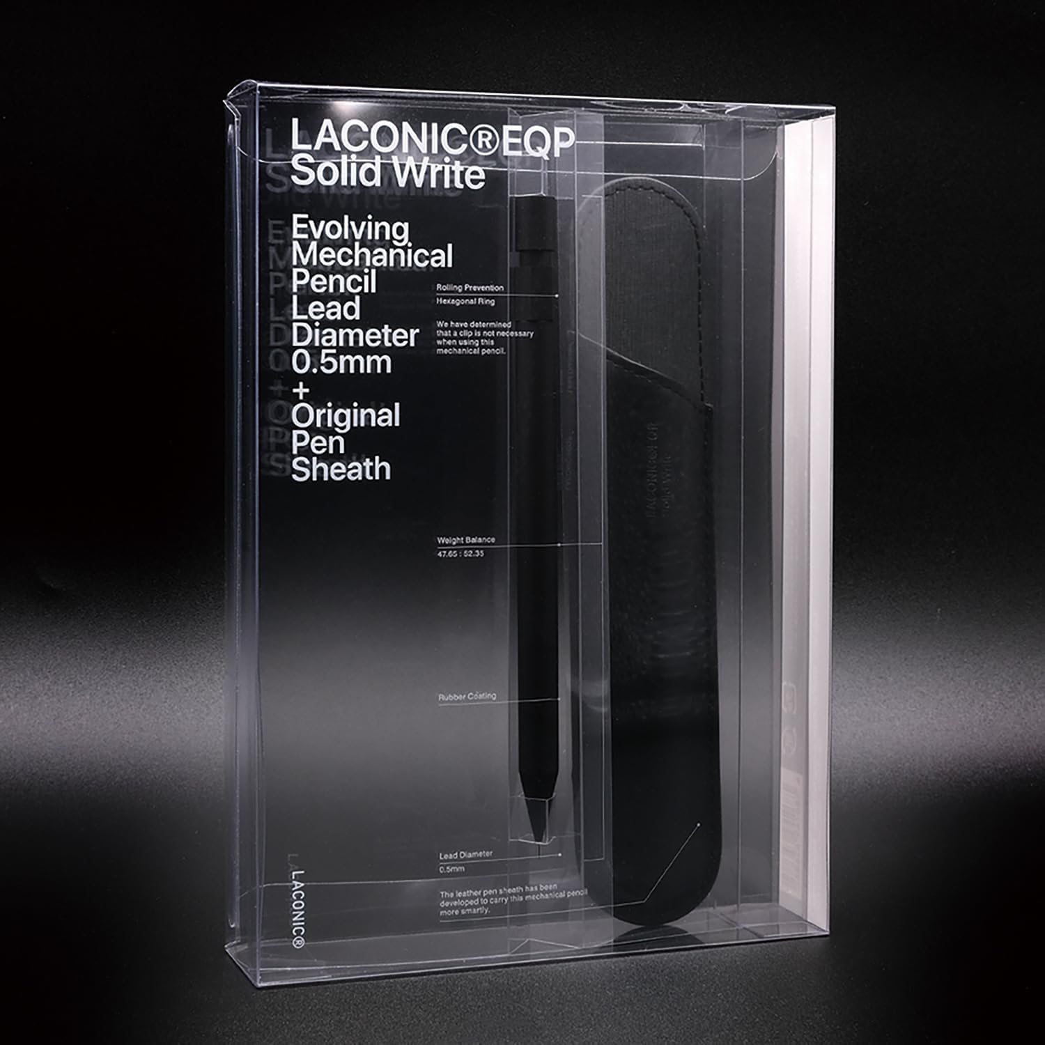 Solid Write Mechanical Pencil 0.5 mm + Leather Case