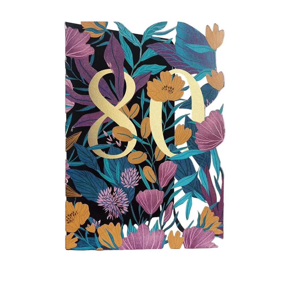 80th Birthday Day | Cutout Card