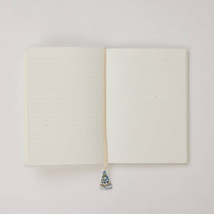 Block Printed Ruled Notebook | Trellis Indigo