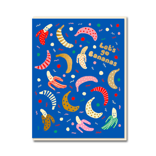 Let's Go Bananas Greeting Card | Emma Cooter