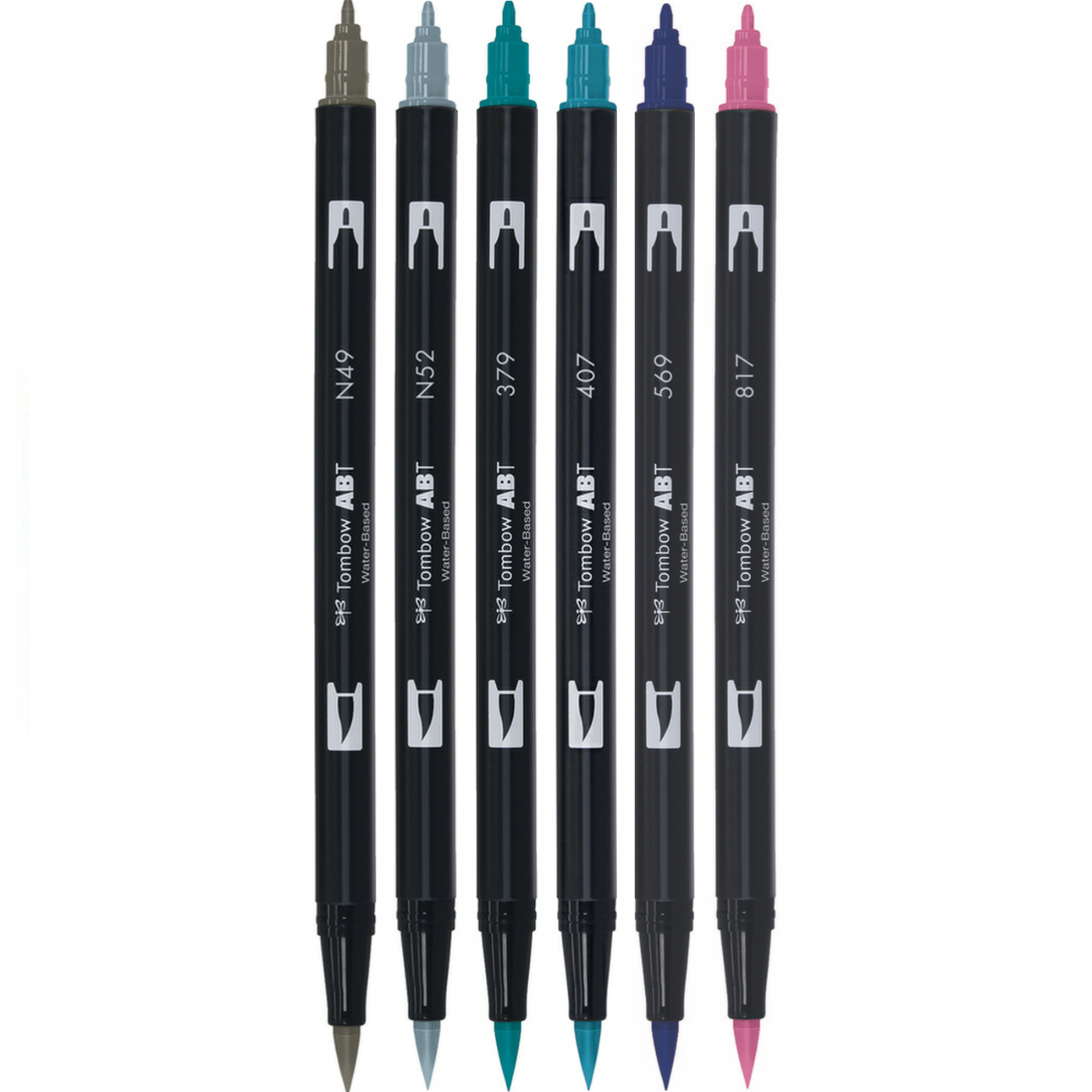 ABT Dual Brush Pen | Set of 6 | Vintage Colours