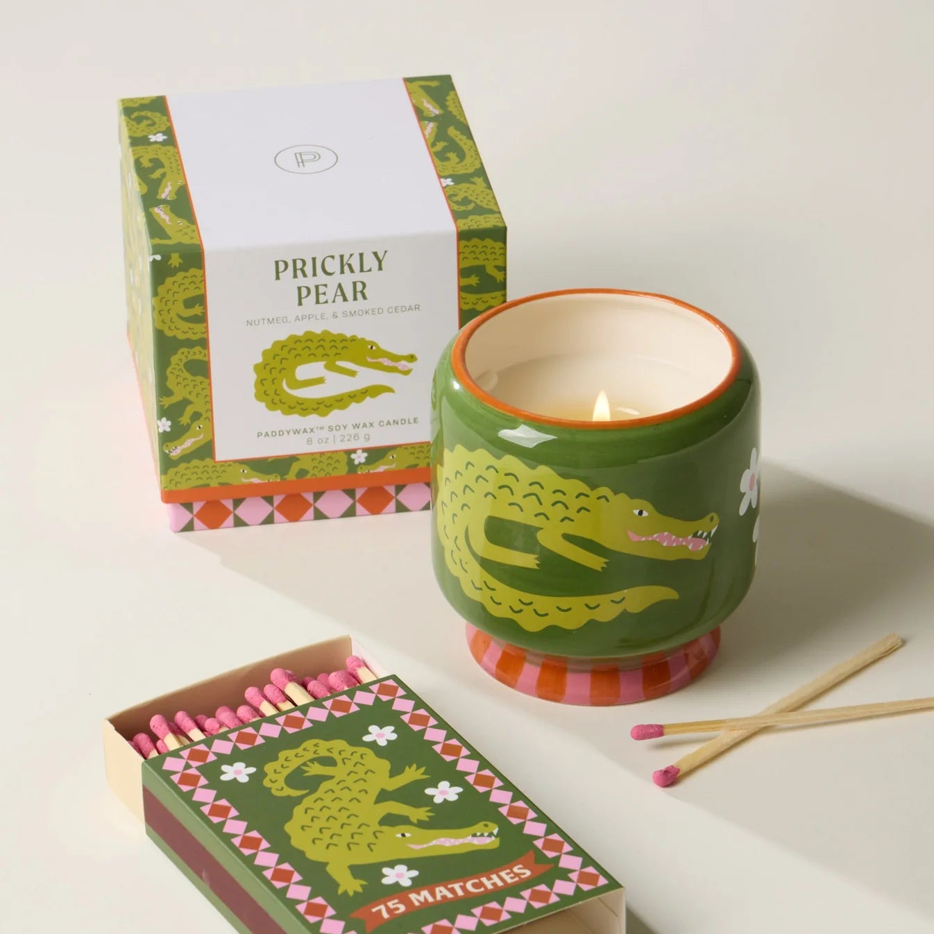A Dopo Scented Candle | Crocodile | Prickly Pear
