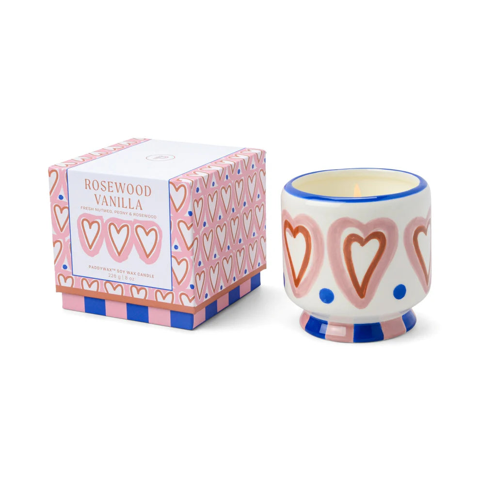 A Dopo Scented Candle | Heart | Rosewood Vanilla