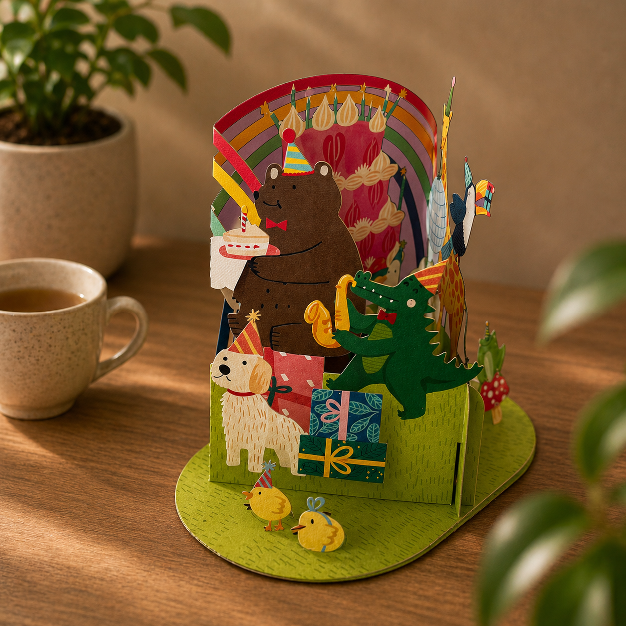 Animal Birthday Party | Pop-Up Card