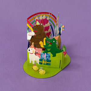 Animal Birthday Party | Pop-Up Card