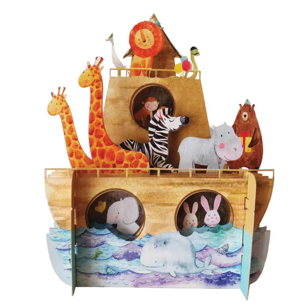 Animals Boat | Children's Pop Up Card