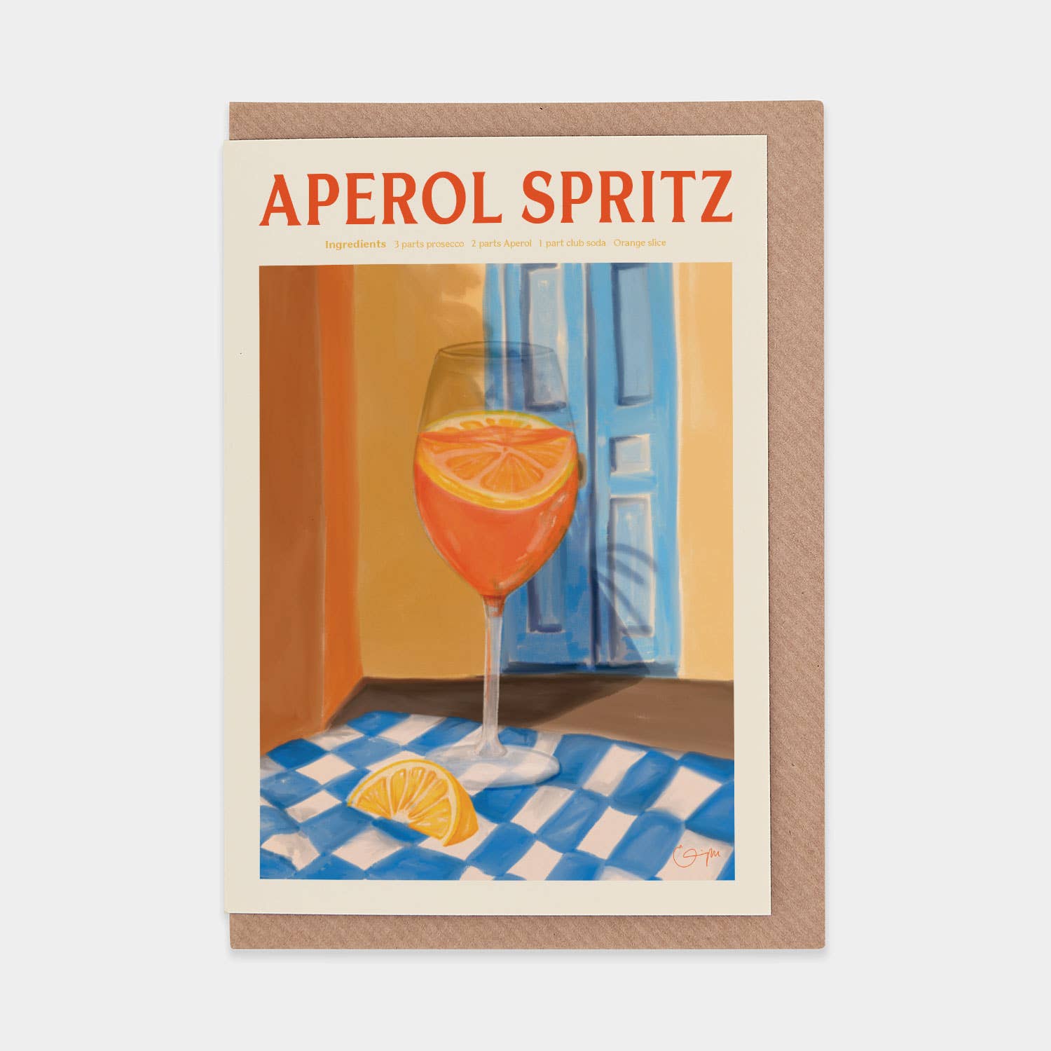 Aperol Spritz | Elin PK | Greetings Card