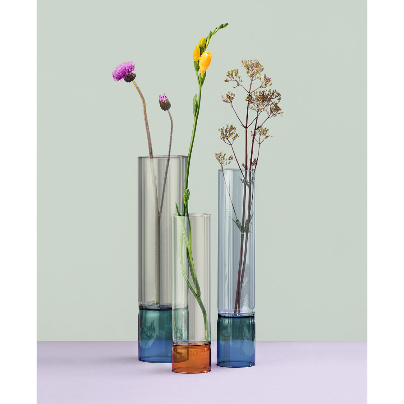 Vase Grün/Rauch | 37cm