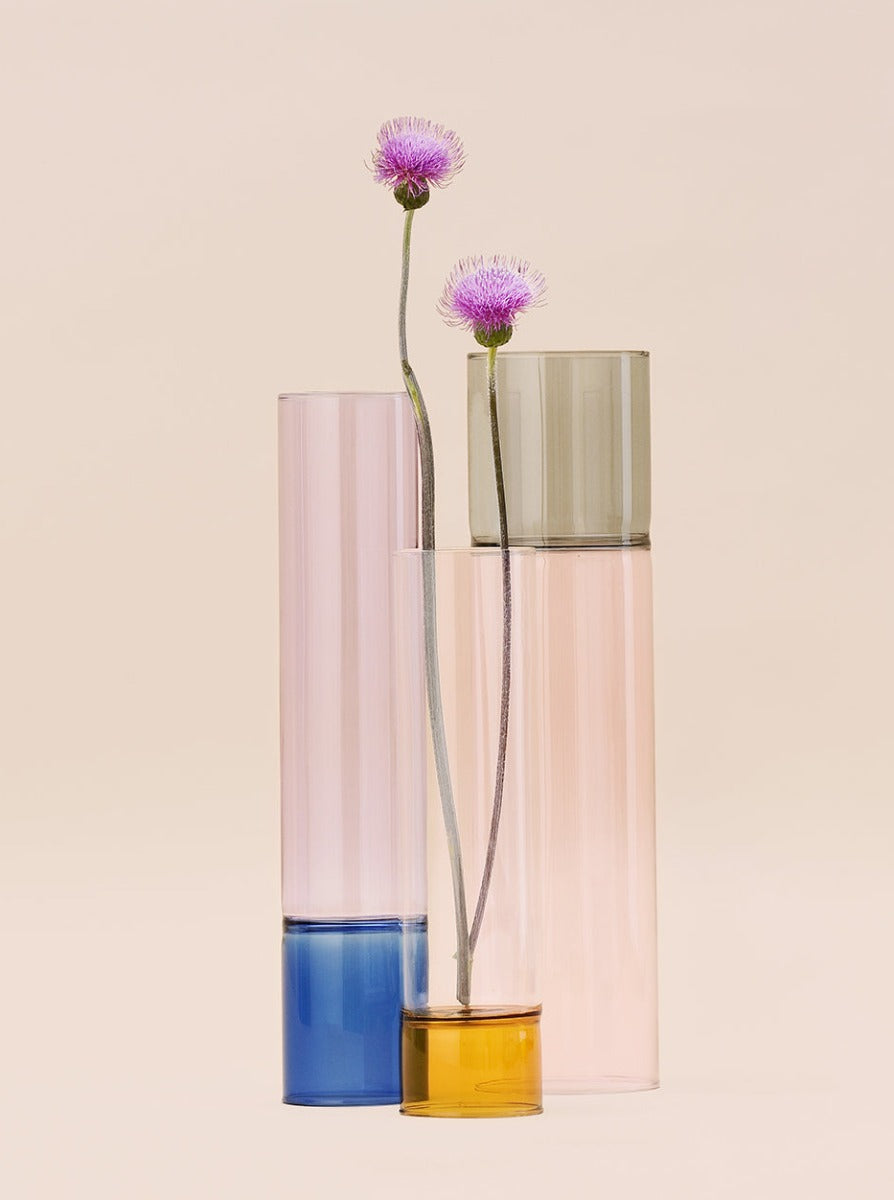 Vase Smoke/pink Cm 37