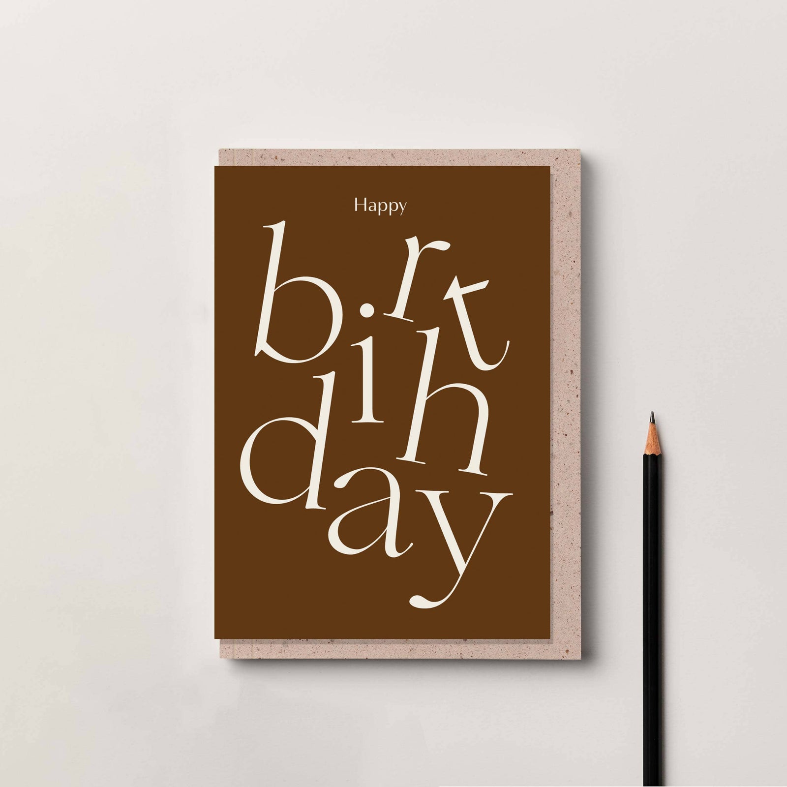 BURGUNDY SERIF | BIRTHDAY CARD