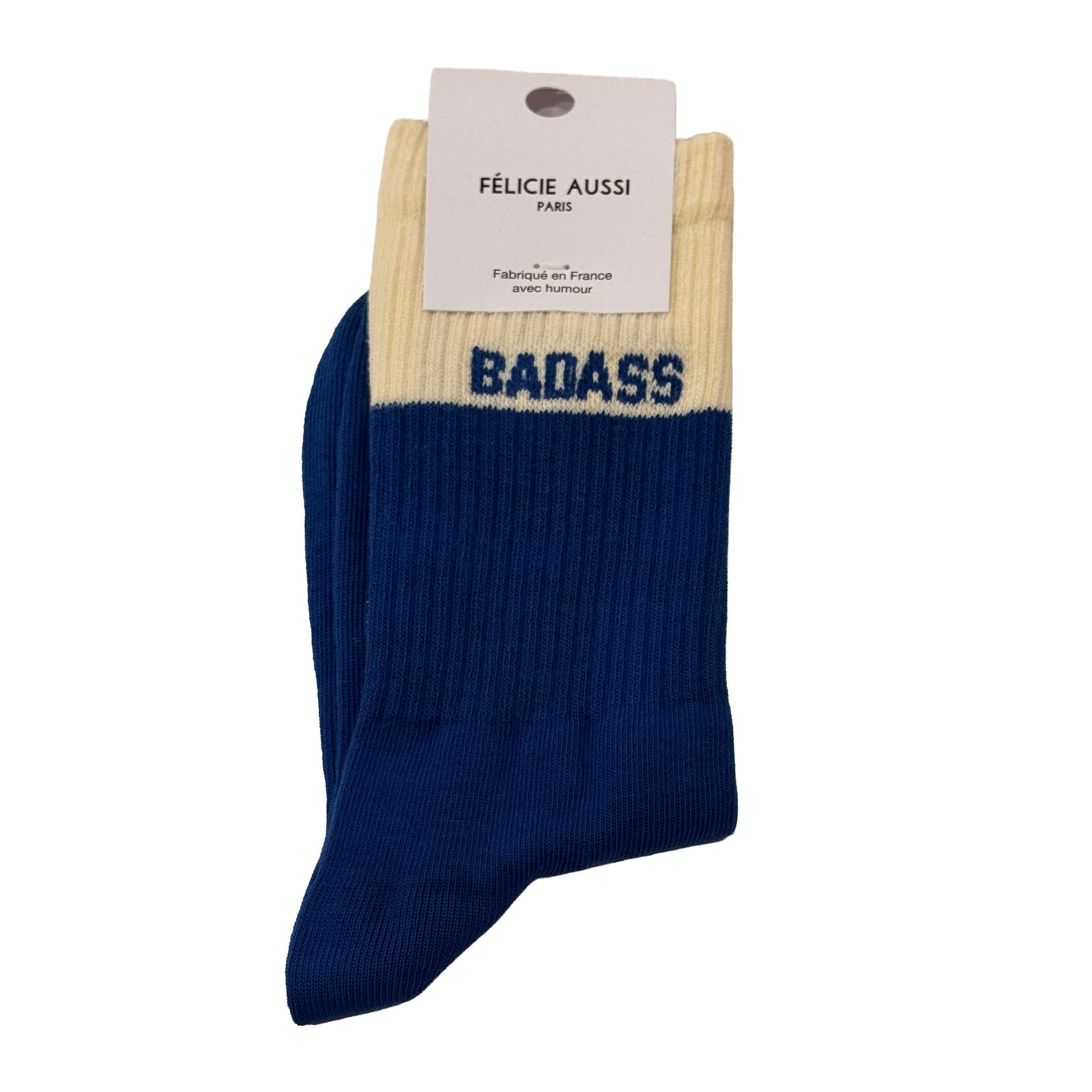 Badass | Blue & Cream | Women's Socks