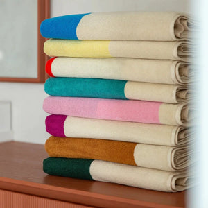 Bath Towel | Pink Dark Green