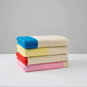 Bath Towel | Pink Dark Green