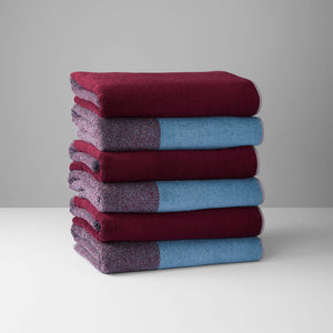 Bath Towel Set 2 pcs. | Sky Blue Bordeaux