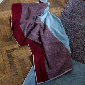 Bath Towel Set 2 pcs. | Sky Blue Bordeaux