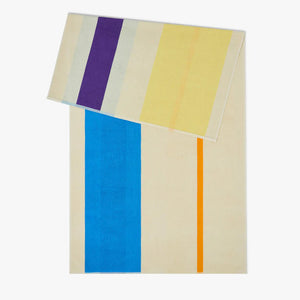 Beach towel | Aqua Orange Purple Yellow