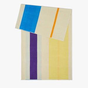 Beach towel | Aqua Orange Purple Yellow