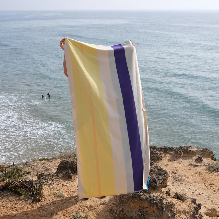 Beach towel | Aqua Orange Purple Yellow