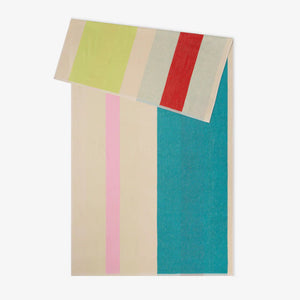 Beach towel | Pink Turquoise Lime Red