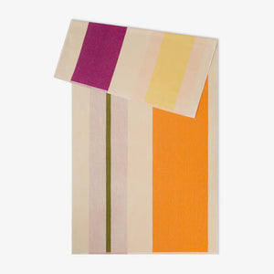 Beach towel | Yellow Fuchsia Orange Olive