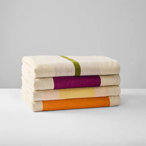Beach towel | Yellow Fuchsia Orange Olive