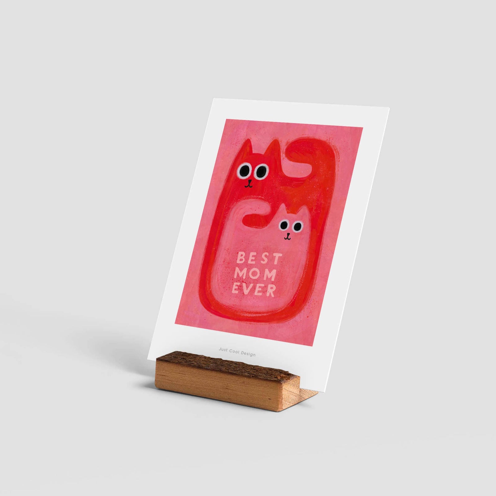 Best mom mini art print | Mother's day Illustration card