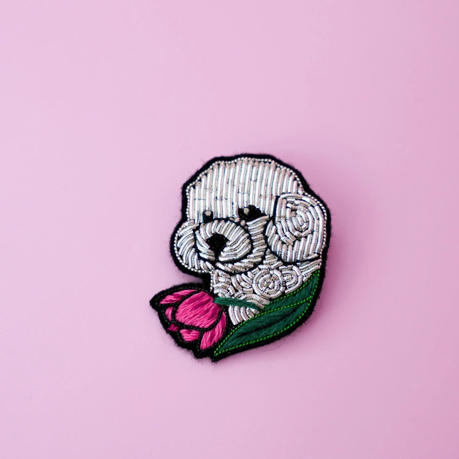 Bichon Brooch