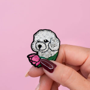 Bichon Brooch