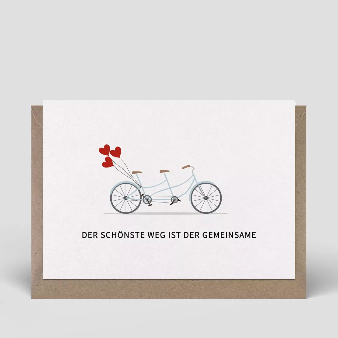 Bicycle & Hearts | Wedding Card