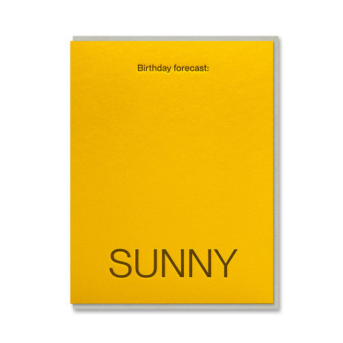 Birthday Forecast: Sunny | Short Talk