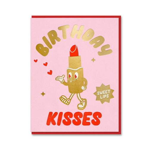 Birthday Kisses Birthday Card | Nineteenseventythree