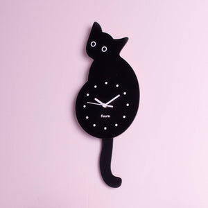 Black Cat Wall Clock